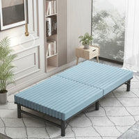 Folding Bed with Mattress Padded Folding Bed Portable Cot for Guests, Adults, Guest Room, Office, Small Apartments