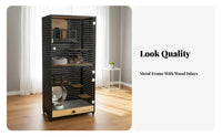 Chinchilla Villa With Cooling System Indoor Pet Enclosure additionalLarge Space Ventilated Pegboard for Home