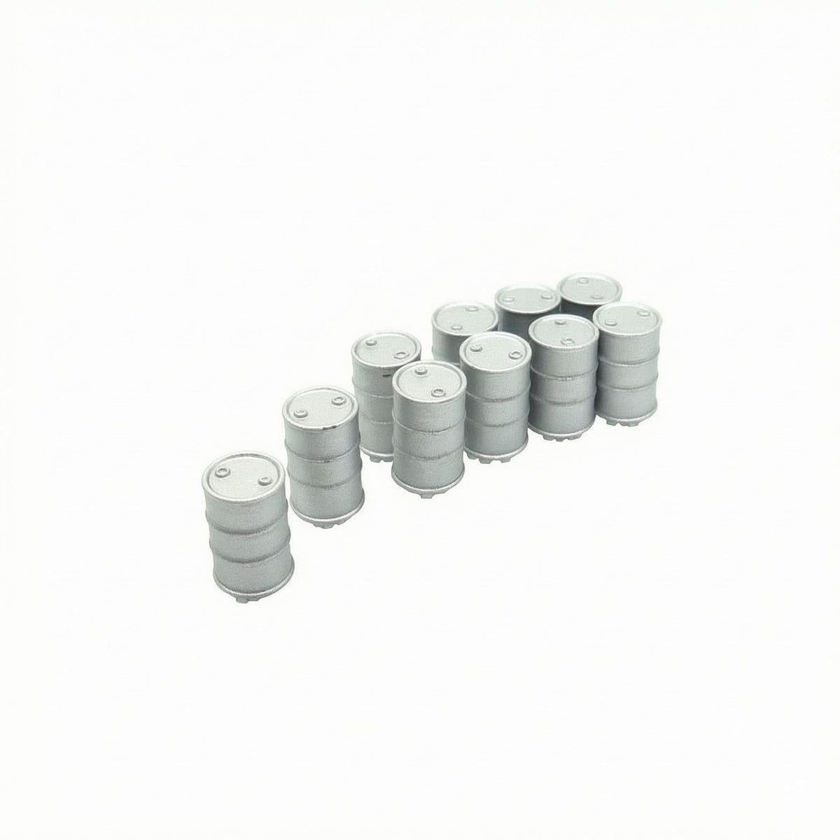10 Pieces Molded Feature HO Scale Oil Drum Resin Oil Drum Model Miniature Scene Accessory