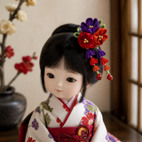 BJD OB11 GSC Doll Japanese Style Tsumami Kanzashi Hair Clip for Kimono Yukata