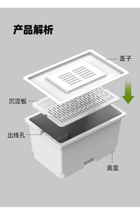 乌龟保温盒发色专用养龟缸孵化饲养箱黄缘龟蛋龟育苗隔离盒沉淀板