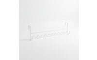 Slim Bedside Hanging Rack Metal Bed Hanger Easy to Reach Wave Hanging Rack Sturdy for Bunk Beds, Dorm Rooms