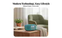 3-in-1 Functionality Pocket Radio Speaker Palm-Sized Card-Slot Audio Player Lightweight Radio Receiver Rechargeable for Travelers, Students, Travel, Walking, Outdoor, Study