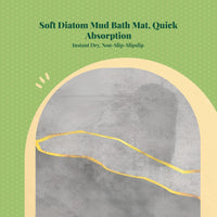 Soft Diatom Mud Bath Mat Absorbent Quick-Dry Non-Slip Rug