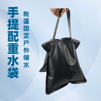 跨境手提配重水袋加厚PVC夹网布重力水袋易拉宝支架固定配重水袋