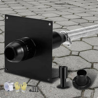 Generator Exhaust Extension Kit Insulated Generator Exhaust Sound Dampener Kit Stainless Metal Power Equipment for Garage, Workshop, Shed