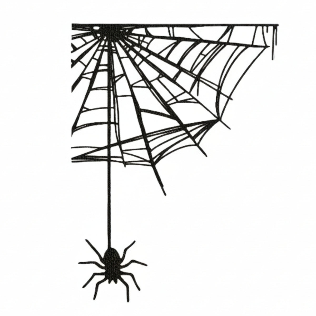 Garden Stake with Hanging Arachnid Halloween Arachnid Web Stake Easy to Use