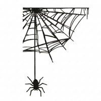 Garden Stake with Hanging Arachnid Halloween Arachnid Web Stake Easy to Use