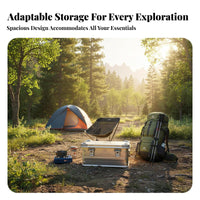 Stackable Storage Box long-lasting Stackable Gear Crate sturdyDuty for Outdoors, Home