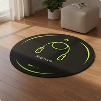 Round Jump Rope Mat Portable Shock Absorbing Exercise Pad Lightweight