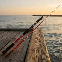150# Rating Casting Boat Fishing Rod Solid Tip Handle Fishing Rod Reel Seat Inserted Joint for Anglers