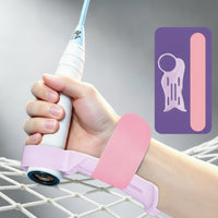 Breathable Badminton Wrist Corrector Ergonomic Badminton Grip Coach Flexible Wrist Strap with Support Strip Lightweight for Beginners