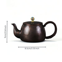Handmade Copper Tea Kettle Vintage Copper Tea Kettle Portable Teapot with Lid for Home