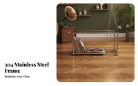 2-Tier Coffee Table Bauhaus Inspired 2-Tier Reconfigurable Table Minimalist Design Sturdy Build for Design Aficionados