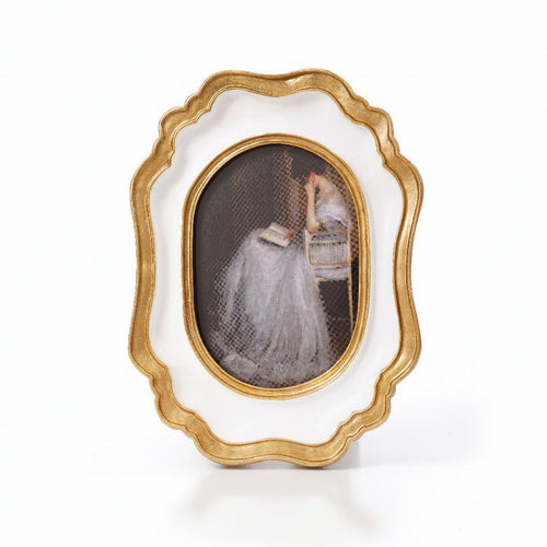 Oval Picture Frame Ornate Oval Photo Frame Carved for Desk