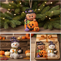 Felt Figure Handmade Felt Ornament Freestanding Stuffed Ornament for Halloween, Table Decor