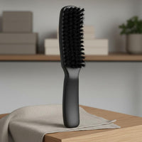 Durable Bristles Oil Head Styling Brush Multipurpose Men's Styling Brush Easy to Clean Grooming Accessory Ergonomic Handle for Barbershop
