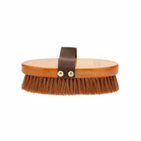 Horse Grooming Brush Woven Handle Strap Wooden Horse Brush Dense Bristles Pet Supply
