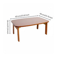 Japanese Design Low Table Sturdy and Folding Floor Desk Easy to Clean Japanese Folding Coffee Table for Students