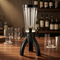 Three Beer Dispenser Cylindrical Beer Pourer Creamy Foam Drink Appliance