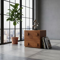 Contemporary Media Console Stand Multi-Functional Minimalist Sideboard Flip-down Door Modular Storage Cube for Living Room, Bedroom, Entryway