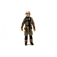 1:64 Scale Firefighter Model Realistic Firefighter Figures for Display Case