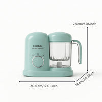 Compact Infant Food Steamer and Blender Electric Infant Food Blender and Steamer Rotary Control Latex-without Latex for Kitchen