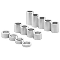 13 Pieces Assorted Lengths Motorcycle Axle Spacer Kit Silver Wheel Axle Spacer Kit Hollow Bike Hardware Cylindrical