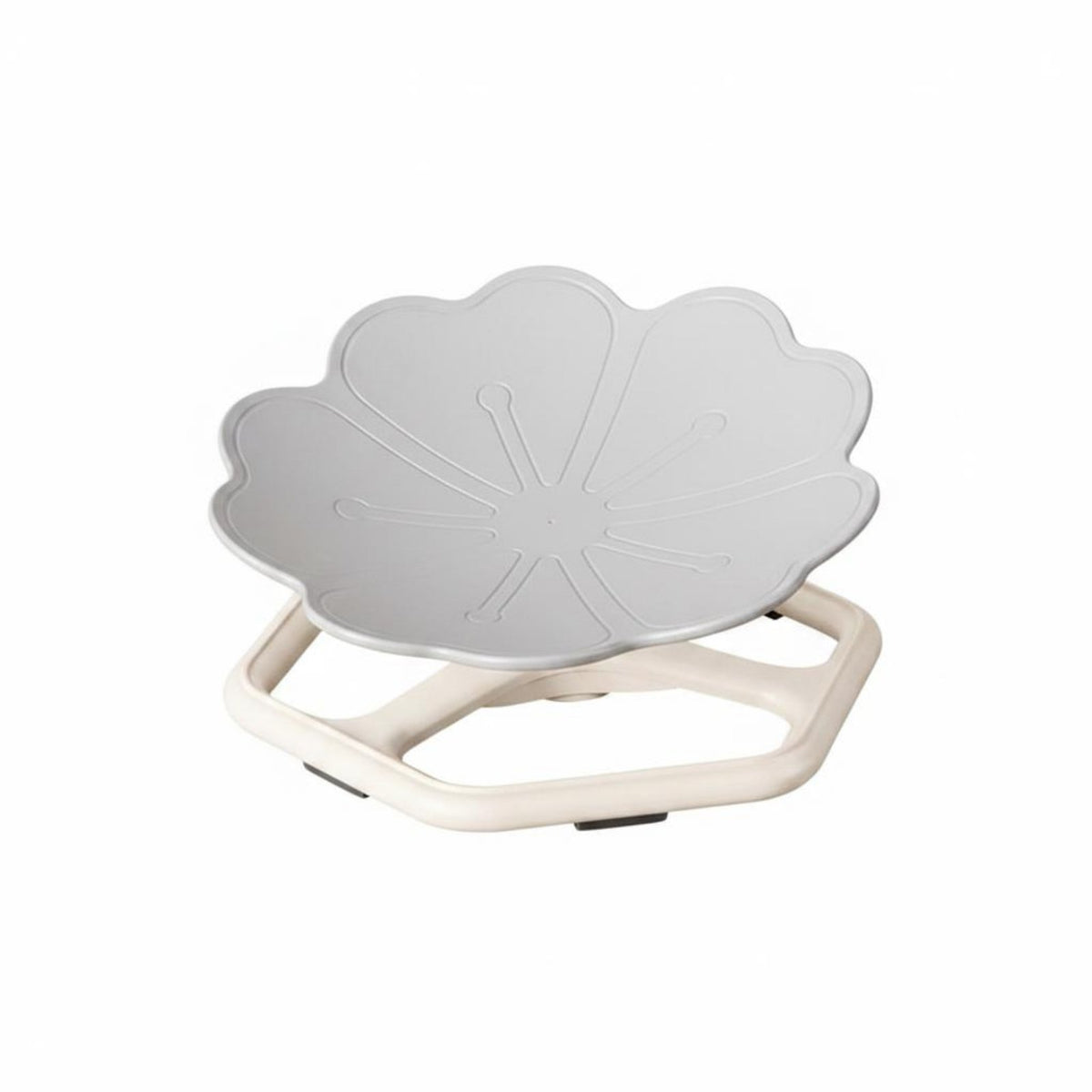 360 Degree Rotation Vestibular Training Twirling Toy Stable Structure Kids Twirling Balance Chair Anti-Tip Design Flower Shaped Swivel Chair Multiple Play Modes for Kindergarten, Playroom