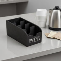 Wooden Desktop Storage Box Compartmented Open-Top Packet Organizer Vintage Wooden Compartment Box for Table