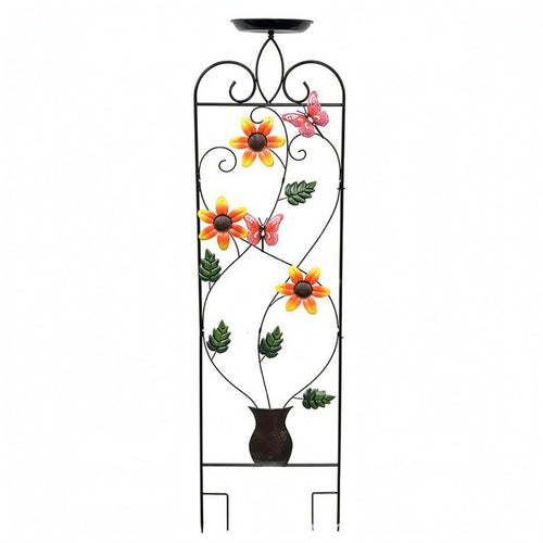 Birdbath Trellis Decorative Garden Plant Support Sturdy Obelisk Plant Stand for Courtyard