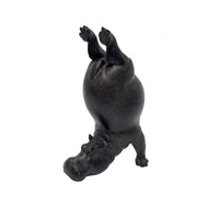 Resin Hippo Statue Smooth Finish Hippopotamus Figurine Decorative Home Decoration for Gym