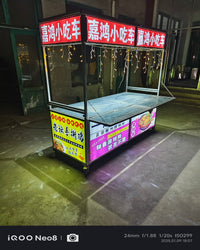 折叠摆摊小推车夜市卤菜熟食地摊车移动商用摆摊小吃车多功能餐车