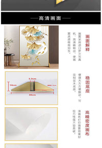 轻奢铝合金屏风隔断客厅遮挡入户玄关卧室办公室酒店现代葫芦座屏