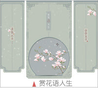 新中式卧室床边遮挡帘搁挡帘床遮挡隔断帘阳台晾衣区软隔断屏风帘