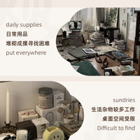 沙发边柜侧边柜中古风边几小桌子边桌正方形茶几床头柜子阳台茶桌 【加强款】原野橡木色60*40*53cm★铁片加固★升级板材