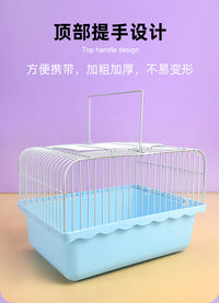 冠之亚鹦鹉外出笼手提笼子鸟包虎皮外带笼和尚小太阳专用便携鸟笼