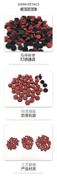 多层红皮头批发黑八大头桌球杆斯诺克小头九球杆皮头台球用品10mm