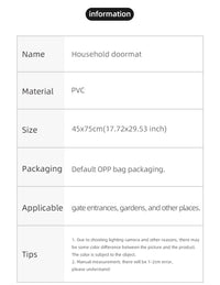 跨境耐磨入户门塑料地垫家用刮泥蹭灰耐脏门垫室外防滑垫别墅脚垫