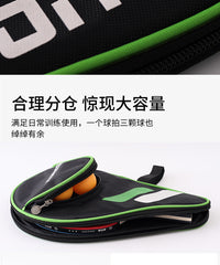 Gourd-Shaped Table Tennis Racket Case, Thickened Oxford Cloth, Hard Case Waterproof Shockproof