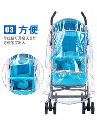 Universal Stroller Rain Cover Windproof Baby Cart Rain Shield