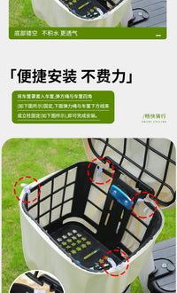Waterproof Cover for Electric Bike Front Basket, Dustproof, Universal