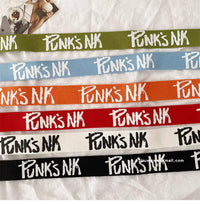 Canvas Belt for Women and Men - Casual, Letter Design, Double Ring Buckle