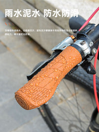Mountain Bike Grips, Lock-On, Anti-Slip and Shock-Absorbing, TPR
