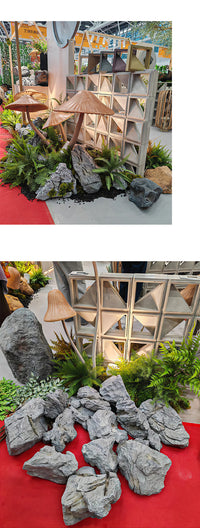 PU Foam Artificial Rock Decoration for Film Set, Wall Hanging, Landscape