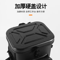 Folding Fishing Chair Bag with Rod Holder and Hard Shell