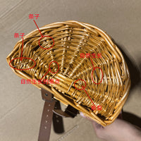 Wicker Bike Basket Front Basket Shopping Basket for Bicycles and Children's Bikes