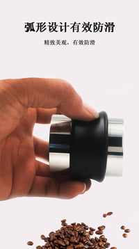 Stainless Steel 51mm Universal Flat Tamper with Diamond Dual-Head Distributor and Adjustable Height