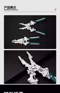 26-in-1 Foldable Multi-functional Wire Stripping Pliers, Industrial Grade