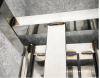 Stainless Steel Low Stool for Kitchen Worktop